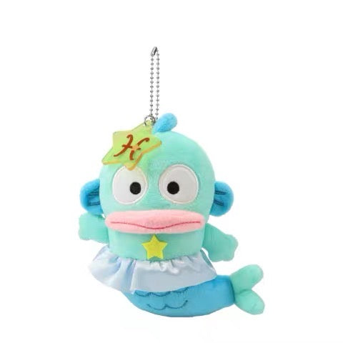 Sanrio｜Hangyodon 40th Anniversary Happy Life constellations Mascot Holder /Plush Keychain