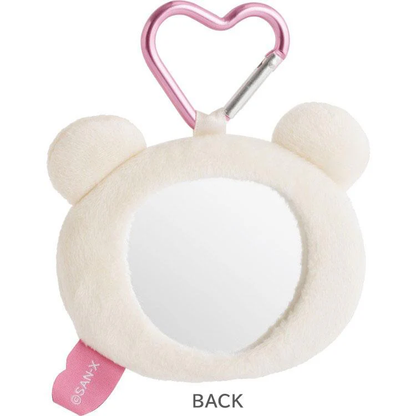 Rilakkuma｜Yuruyuru Pokapoka Warm and Cozy Heart Carabiner Plush Mirror Keychain｜ 80×95×40mm approx.