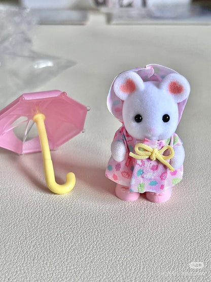 SylvanianFamilies森贝儿家族｜Rainy Day Friends幼儿园伙伴雨天套组/玩具/过家家5748