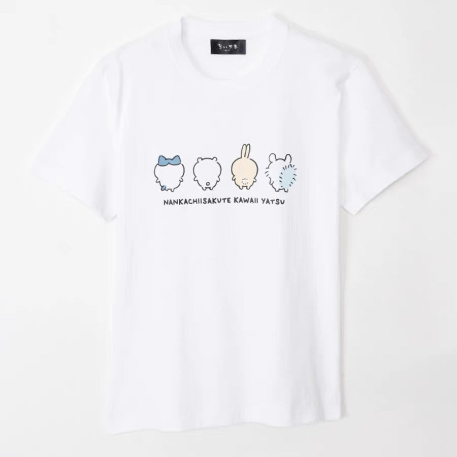 Chiikawa 吉伊卡哇｜四小只背影白T恤/Tshirt