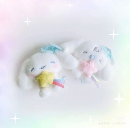 Sanrio三丽鸥｜ Cinnamoroll Milk/Sleepy Time / Sleepy Time玉桂狗甜梦系列困困大耳狗睡帽毛绒挂件｜约15×6×10.5cm