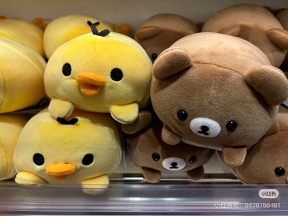Rilakkuma轻松熊｜San-X Super Soft Plush超好rua可爱角色趴趴迷你毛绒玩偶/公仔｜约9 × 10 × 15 cm