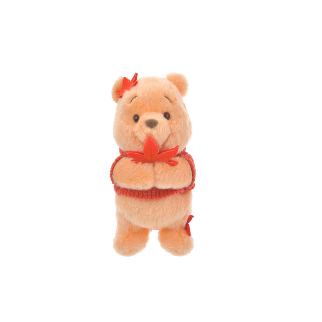 Disney｜Winnie the pooh日本限定枫叶噗噗毛绒挂件/包挂｜約 高さ16.5×幅7×奥行き8(cm)