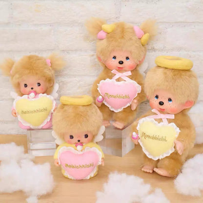 【limit 1】Monchhichi｜Love Happy Angel Bebichhichi Plush Doll｜ S/16 x 10 x 7cm approx.