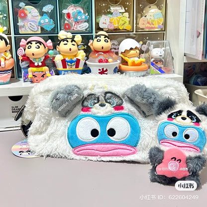 Sanrio｜熊熊换装系列可爱毛茸茸手提包/收纳包/背后有小尾巴/防水满印内里｜约280mm×360mm×130mm