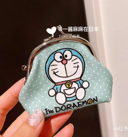 Doraemon哆啦A梦｜aya合作限定波点零钱包/口金包