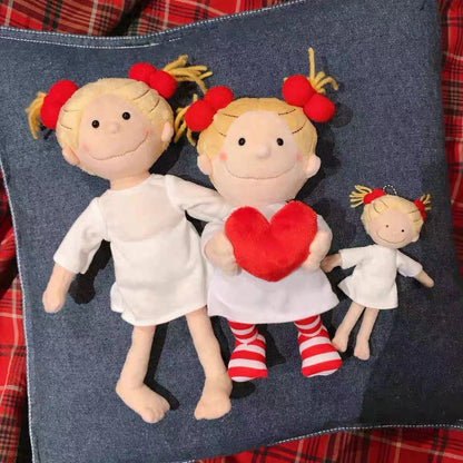 Greeting Life｜Coco-chan Large Plush Toy with Heart Embroidery｜290 x 190 mm approx.