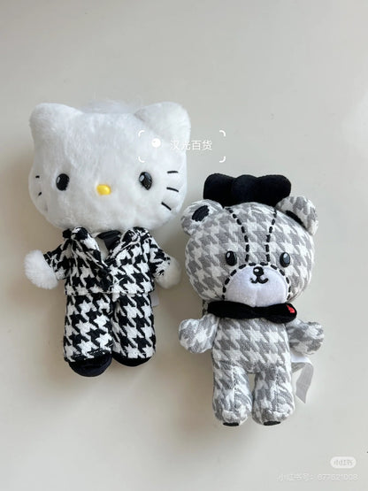 Hello Kitty｜Monochrome Girly Twin Coordinate Mascot Holder /Plush Keychain｜11×7×18cm approx.