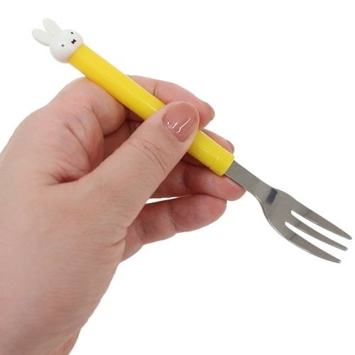 Miffy｜Mascot Orange Handle Stainless Steel Spoon&amp;Fork｜150mm approx.
