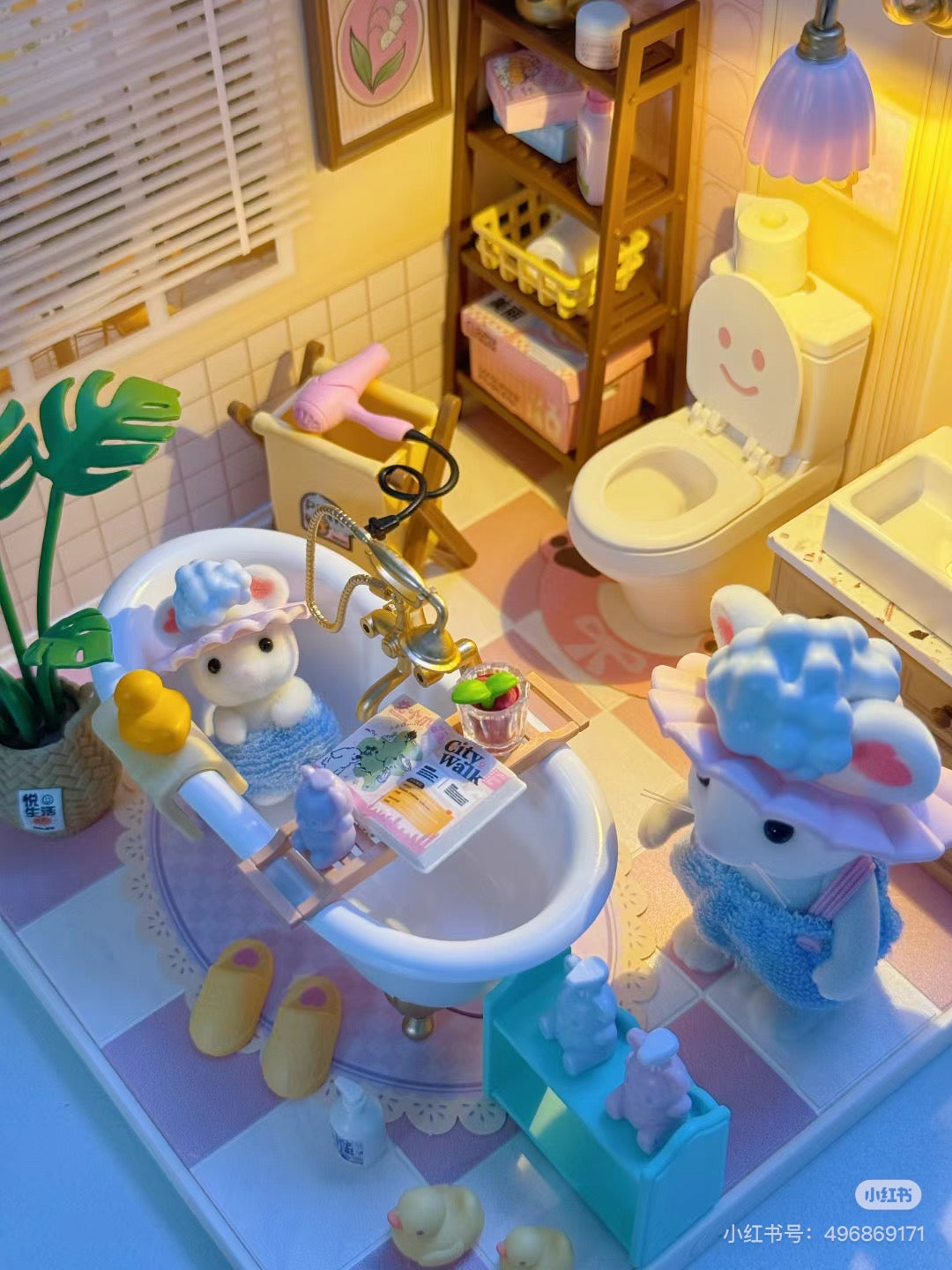 SylvanianFamilies森贝儿家族｜bath and shower set浴缸和淋浴套组/玩具/过家家5739