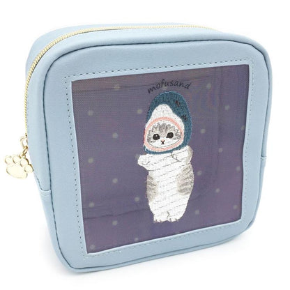Mofusand｜Square Mesh Pouch｜H150×W150×D60mm approx.
