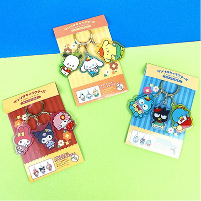 Sanrio｜亚克力角色三连钥匙扣/钥匙圈
