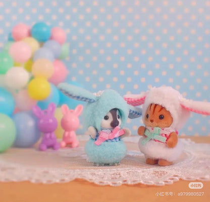 SylvanianFamilies｜ Lop Ear Rabbit Costume Baby Pair Calico Critters