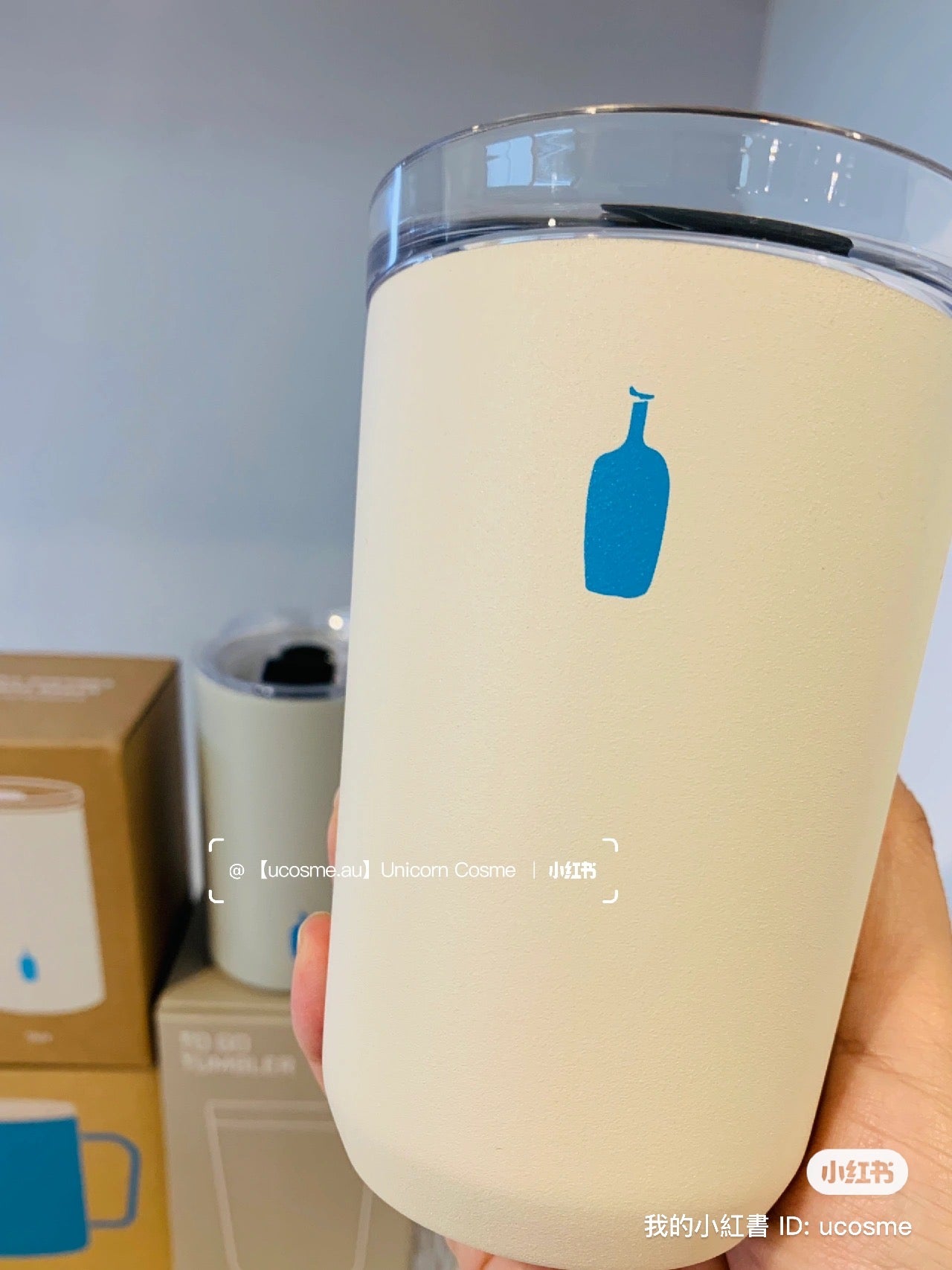Blue bottle coffee｜KINTO TO GO TUMBLER限定奶白磨砂感不锈钢便携保温杯/保冷杯｜350ml