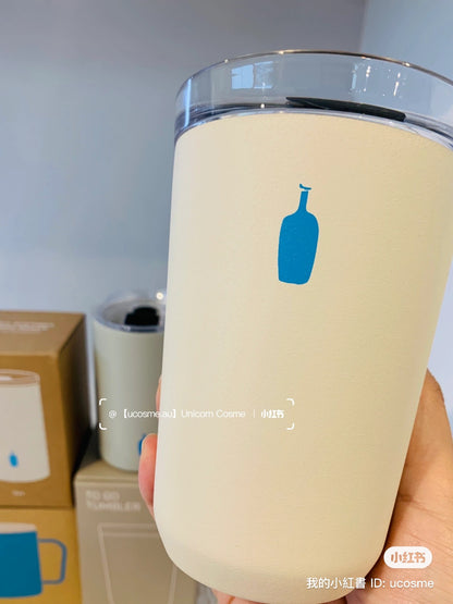 Blue bottle coffee｜KINTO TO GO TUMBLER限定奶白磨砂感不锈钢便携保温杯/保冷杯｜350ml