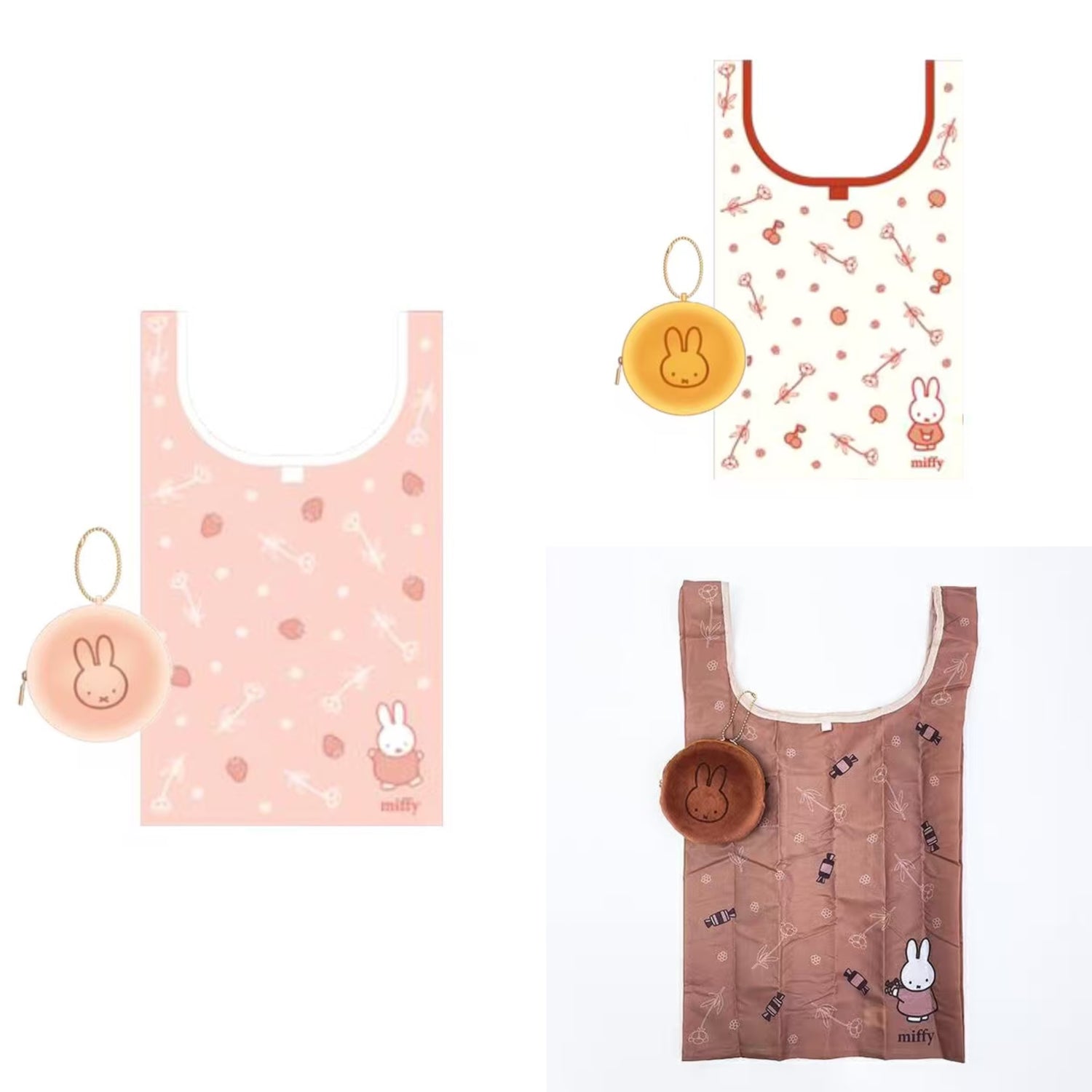 Miffy｜Eco Bag with Pouc｜H500 x W300 x D190mm approx.