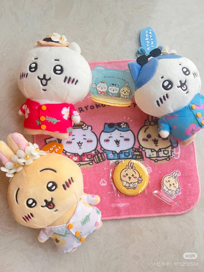 Chiikawa 吉伊卡哇｜Traveling Petite Mini Mascot观光旅行系列毛绒玩偶挂件/包挂｜约H150×W55×D80mm