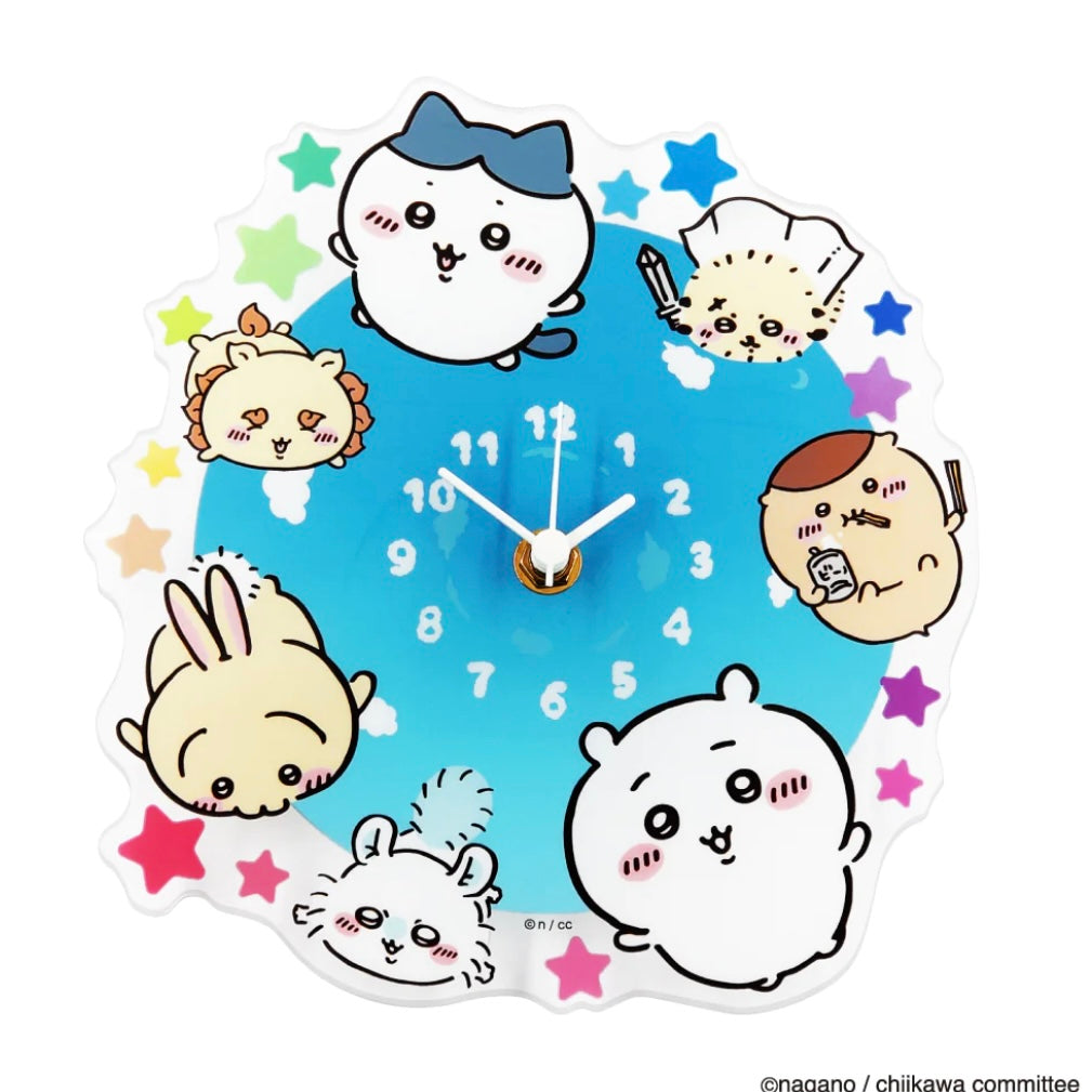 Chiikawa 吉伊卡哇｜可爱角色亚克力时钟/挂钟/壁钟｜約H200×W188mm