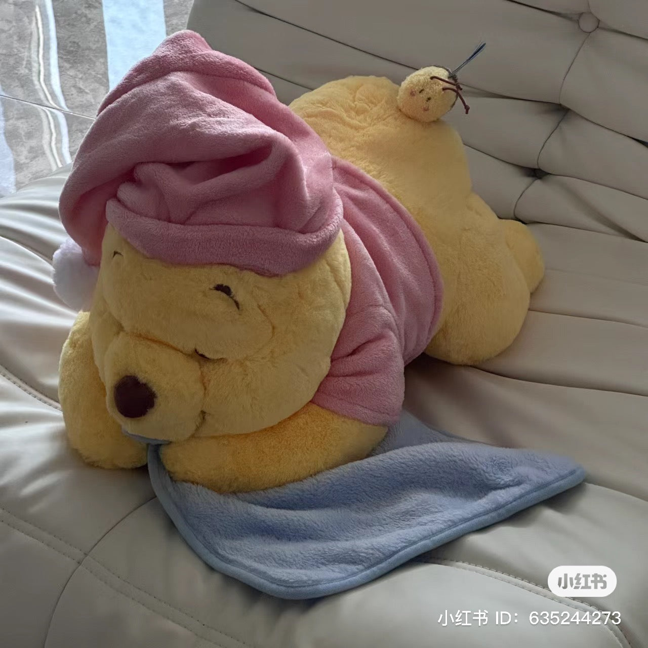 Disney SH｜winnie the pooh居家维尼/晚安睡帽噗噗纸巾套/玩偶