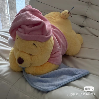 Disney SH｜winnie the pooh居家维尼/晚安睡帽噗噗纸巾套/玩偶