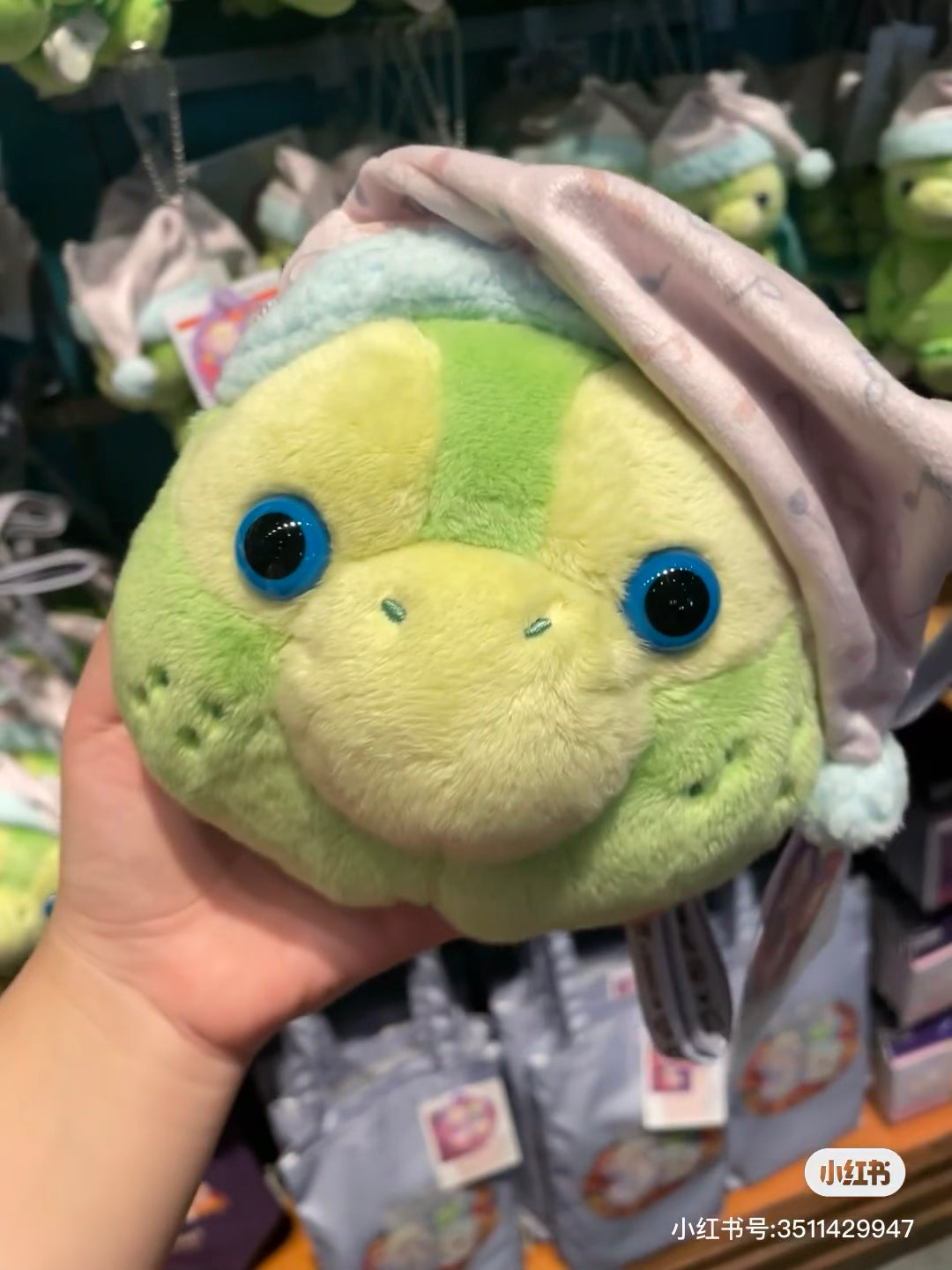 Disney迪士尼｜2024东迪秋日睡衣派对Olu小龟毛绒斜挎包/卡包/零钱包