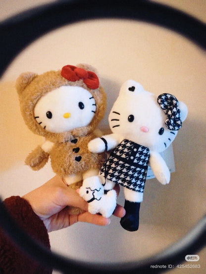 【limit 1】Sanrio｜Hello Kitty 50th Anniversary Limited Edition Long leg Suit Mascot Holder /Plush Keychain