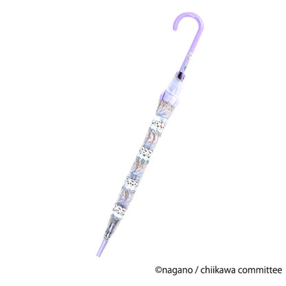 Chiikawa 吉伊卡哇｜角色可爱图案长柄透明伞｜伞骨58cm