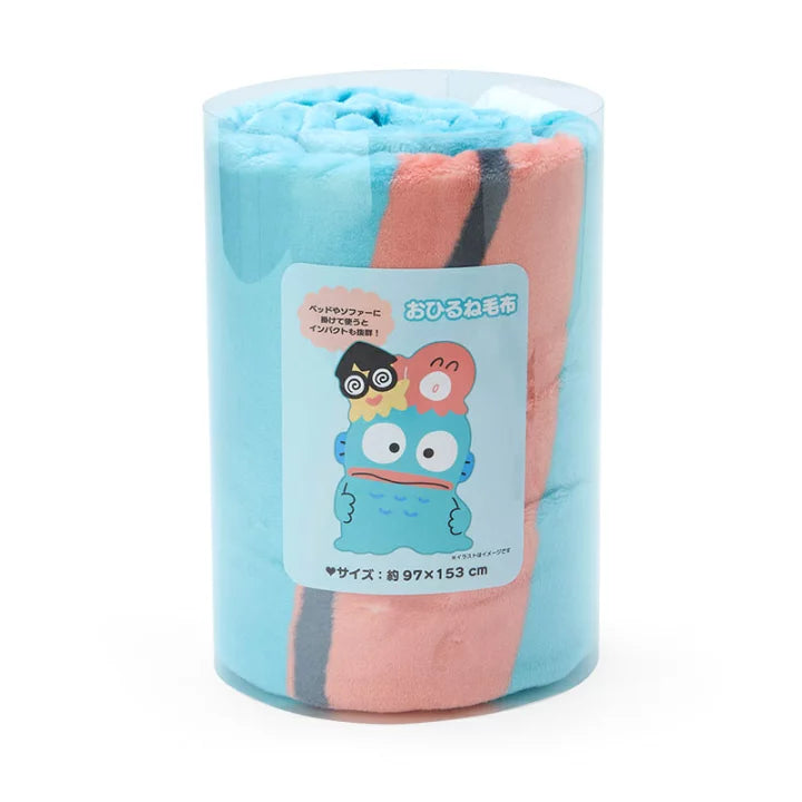 Sanrio｜丑鱼限定牛珊瑚绒亲肤双面印花超大毯子/午睡毯｜約幅97×奥行0.7×高さ153cm