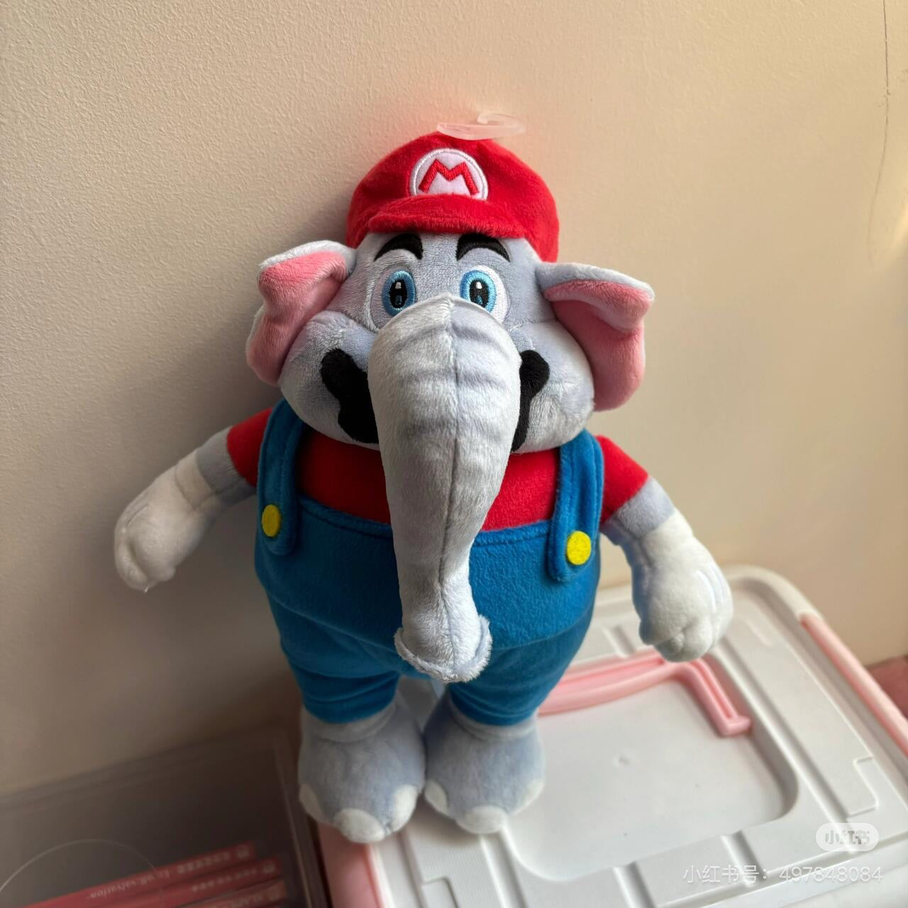 Nintendo｜San-ei Super Mario Bros. Wonder: SMW01 Elephant Mario Plush (S)《马里奥惊奇》游戏变身大象毛绒玩偶/公仔/S号｜约150x140x260mm