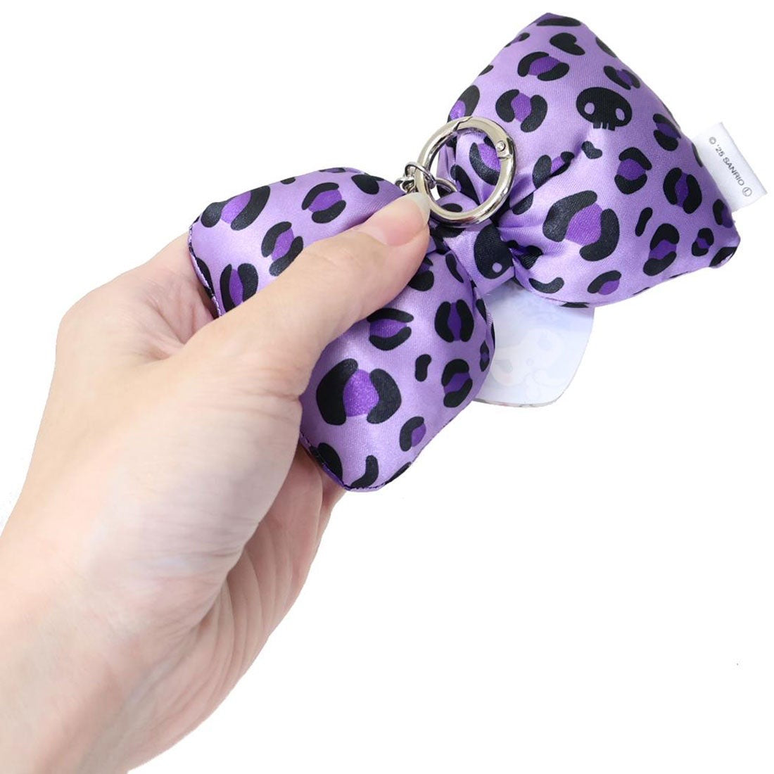 Sanrio｜Gal Art Big Ribbon  leopard print Keychain/Keyring｜H95 x W105 x D30mm