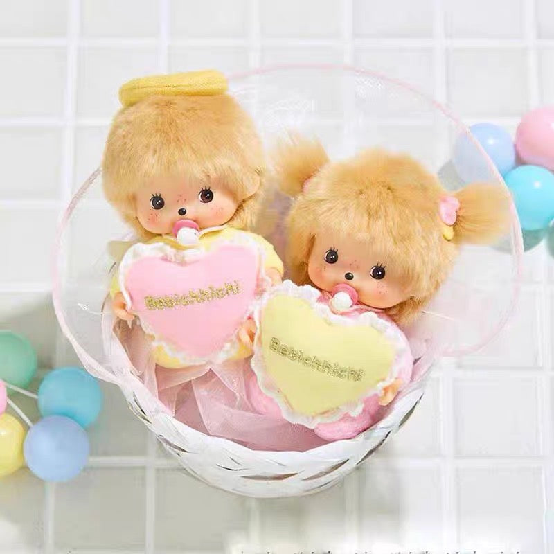 【limit 1】Monchhichi｜Love Happy Angel Bebichhichi Plush Doll｜ S/16 x 10 x 7cm approx.