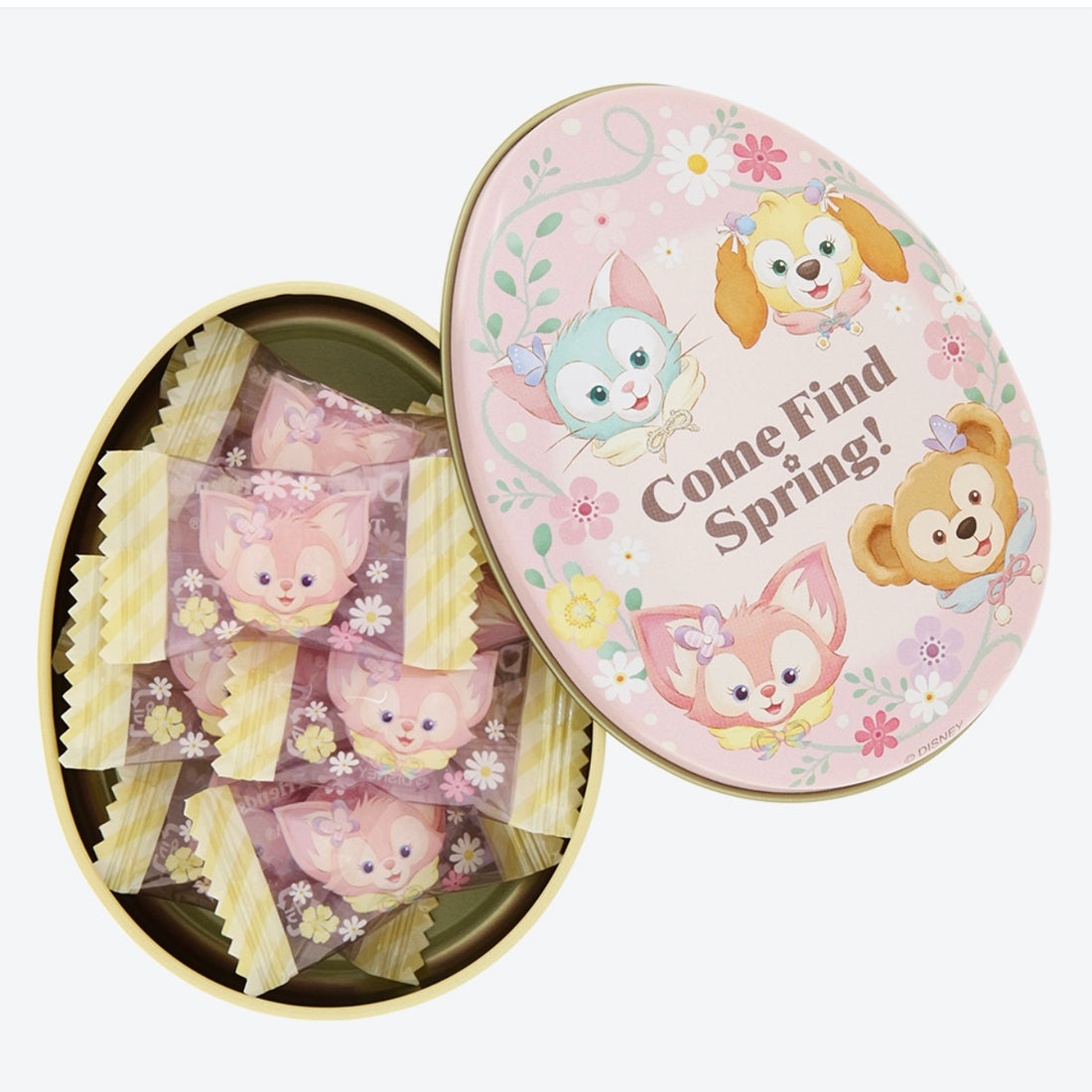 Disney迪士尼|2024东迪春日复活节限定小礼盒蛋蛋铁盒造型糖/正反都可爱|约9*11*3cm【24.10.11】