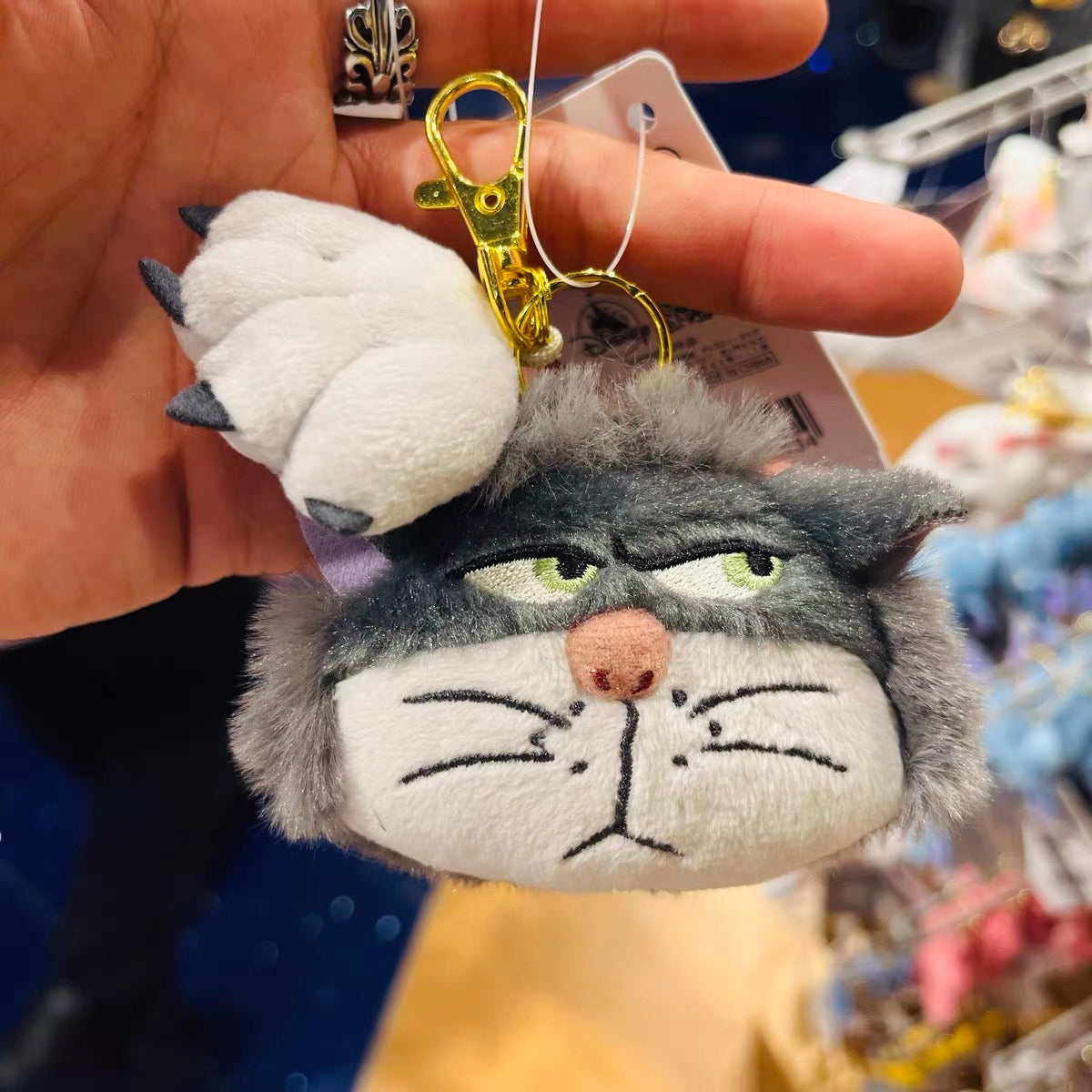 Disney迪士尼｜尼克/路西法肉球爪爪/钥匙扣/挂件｜全長:約11(cm)