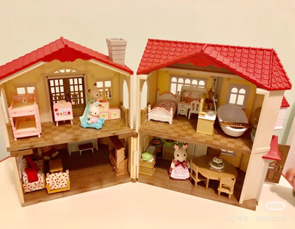 SylvanianFamilies森贝儿家族｜Country Home Furniture Set-Chocolate Rabbit巧克力兔家庭烹饪家具套组/玩具/过家家2166