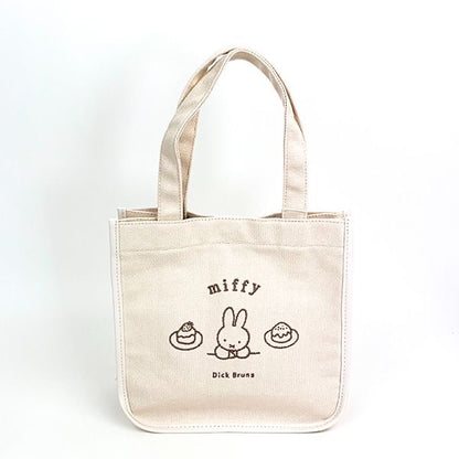 Miffy米菲｜白色简约帆布托特包/收纳包｜约25cm×25cm×12cm