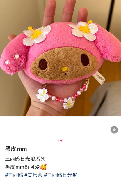 【limit 1】Sanrio｜Endless Summer Vacation Mirror Mascot Charm/Plush Keychain｜12 x 5 x 10cm approx.