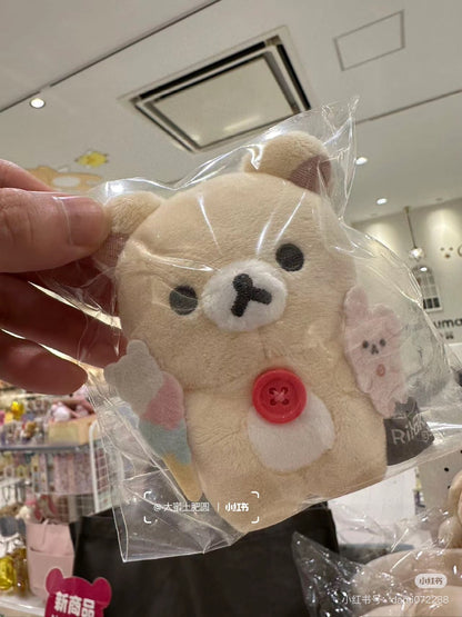Rilakkuma轻松熊｜ Favorite Things Plush Keychain San-X最喜欢的东西系列小白熊拿冰淇淋兔子毛绒玩偶挂件/包挂｜约 105 x 85 x 50mm