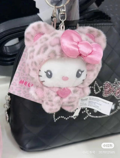 Sanrio三丽鸥｜ Original Mascot Keychain / Leopard Bear豹纹熊系列毛绒挂件/包挂｜约8×5×14cm