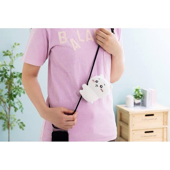 Chiikawa 吉伊卡哇｜侧身抱抱夹子公仔/玩偶/可当摆件可放置少量文具/可夹着当挂件｜約H130×W100×D70mm