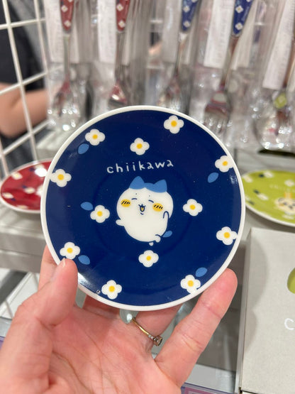 chiikawa｜Flower Garden Porcelain Sauce Small Plate ｜90×15mm approx.