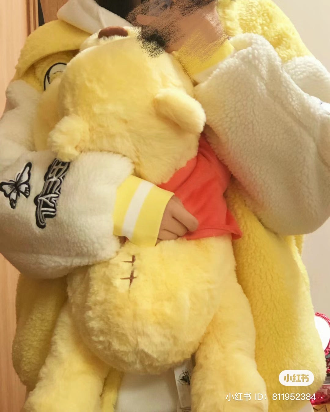 Disney SH｜winnie the pooh趴趴fluffy维尼玩偶/公仔