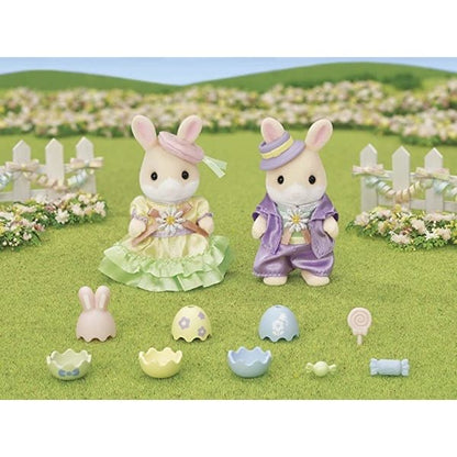 SylvanianFamilies森贝儿家族｜Easter Celebration Set复活节玛格丽兔情侣站宝套组/玩具/过家家5691