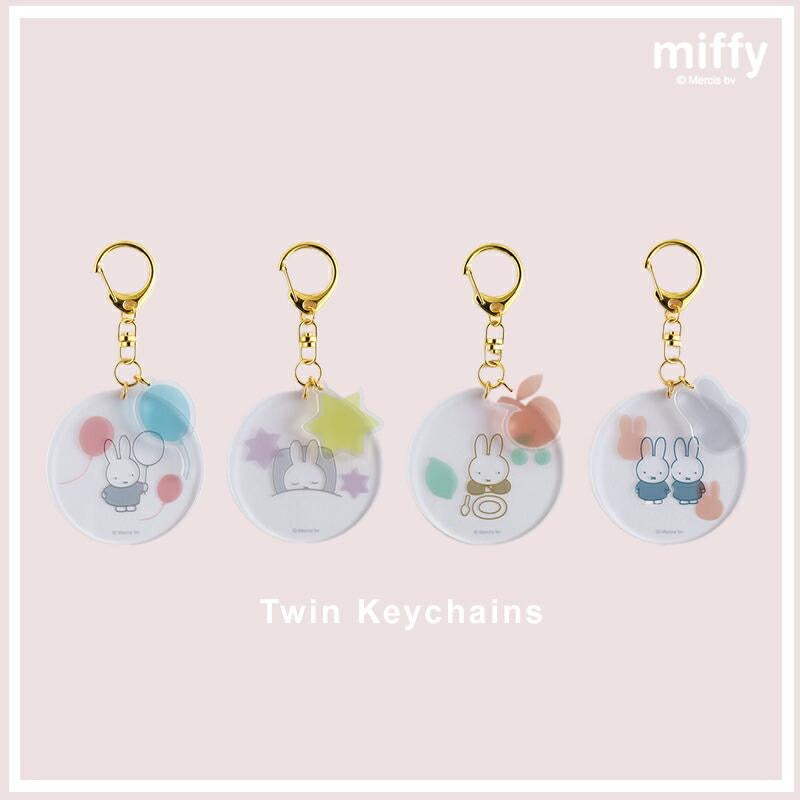 Miffy｜Acrylic Keychain 2 Charm｜Φ65mm approx.