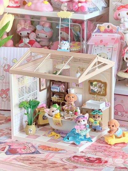 SylvanianFamilies森贝儿家族｜Nursery Friends Pool Fun Trio幼儿园小伙伴打水仗套组/玩具/过家家5749