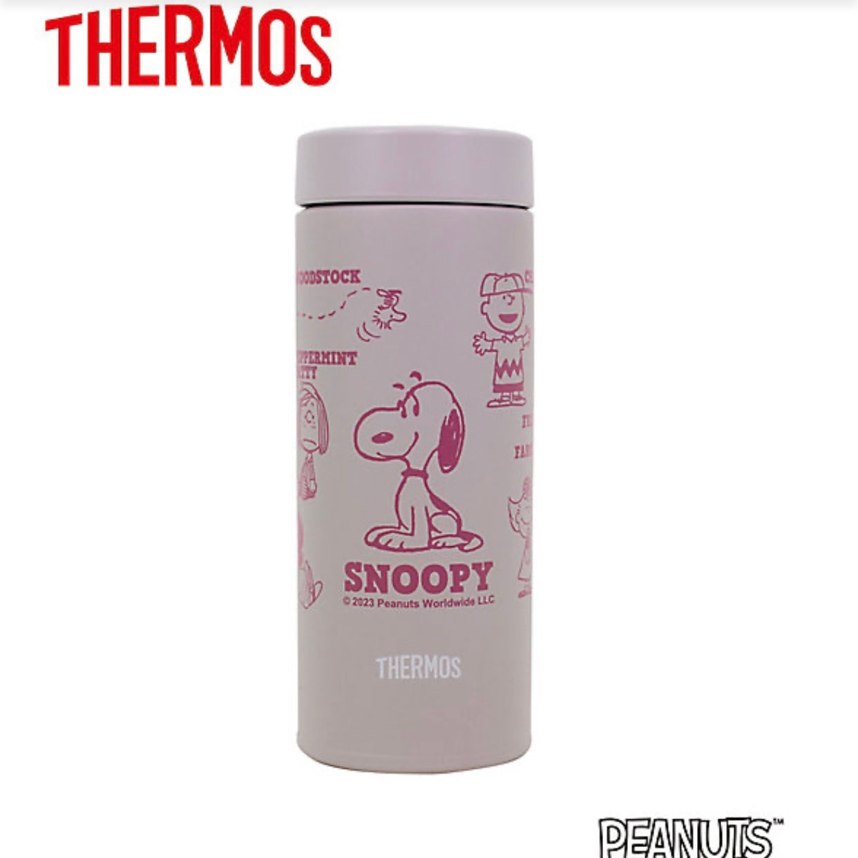 Thermos｜Snoopy史努比2023新款拧盖形限定保温杯｜350ml