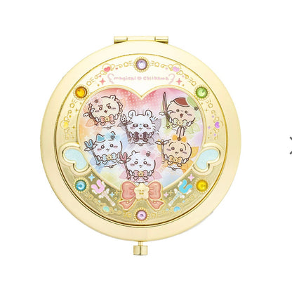 Chiikawa 吉伊卡哇｜超魔法少女/小魔仙系列变身镜/便携镜/随身化妆镜｜約H77×W70×D10mm