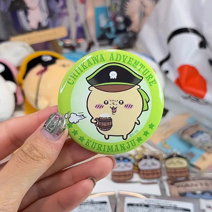Chiikawa 吉伊卡哇｜台场冒险王系列海盗吧唧徽章盲盒/全七种｜1枚入