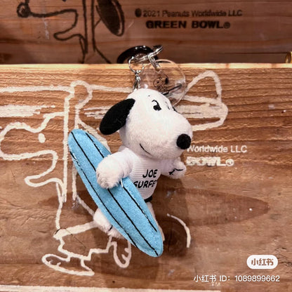 Snoopy｜HAWAII夏威夷限定晒黑的小黑仔们挂件/包挂｜约H19 x W11 x 14cm
