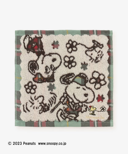 Snoopy｜Afternoon Tea英伦风限定超精美刺绣手帕/小方巾｜縦25.5cm/横25.5cm