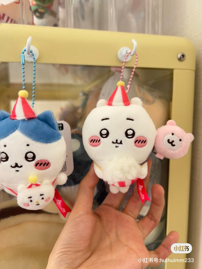 【限购1】Chiikawa 吉伊卡哇｜Rando UkikiMascot游乐园系列毛绒玩偶挂件/包挂｜约H115×W105×D50mm